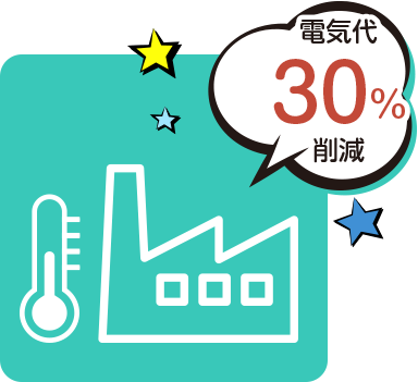 電気代30％削減